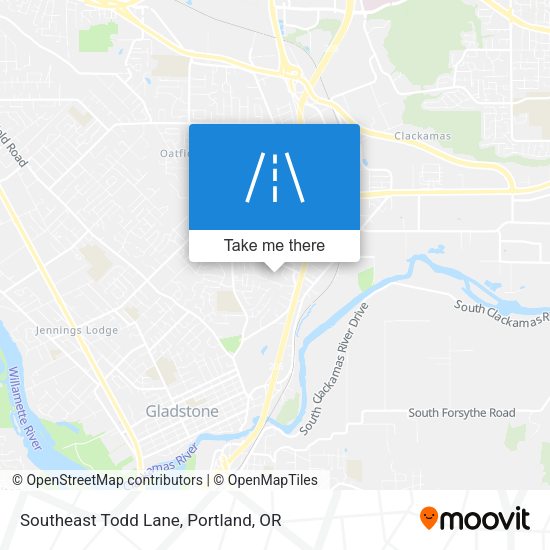 Mapa de Southeast Todd Lane