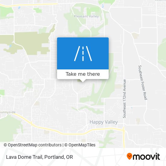 Mapa de Lava Dome Trail