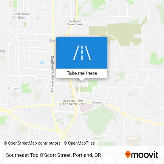 Mapa de Southeast Top O'Scott Street