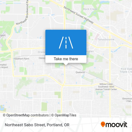 Northeast Sabo Street map