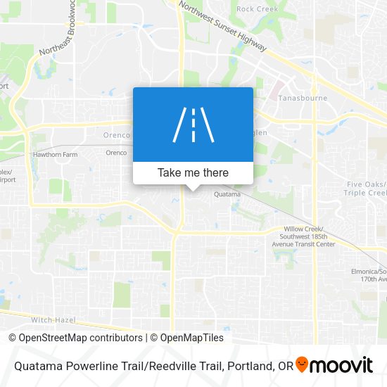 Mapa de Quatama Powerline Trail / Reedville Trail