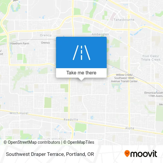 Southwest Draper Terrace map