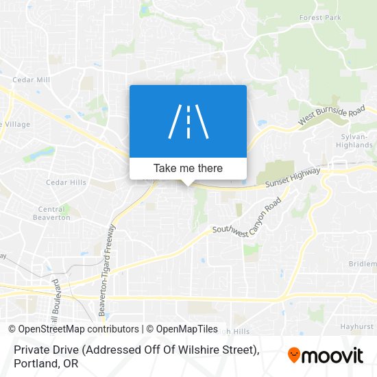 Private Drive (Addressed Off Of Wilshire Street) map