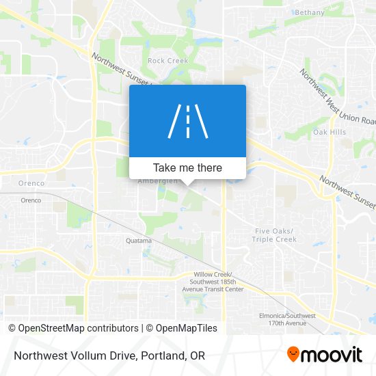 Northwest Vollum Drive map
