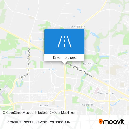 Mapa de Cornelius Pass Bikeway