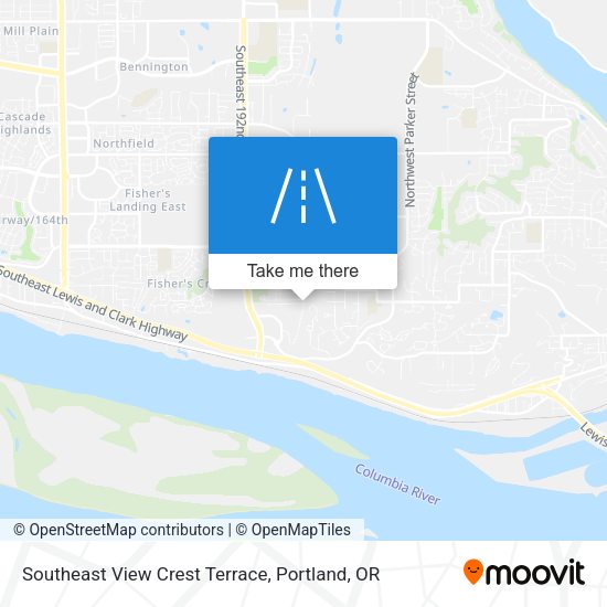 Southeast View Crest Terrace map