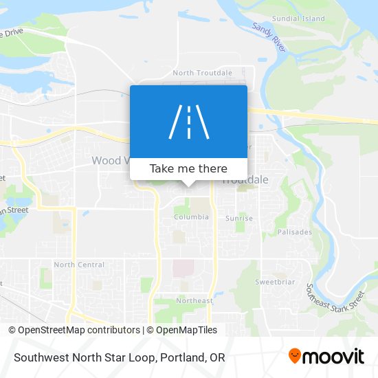 Southwest North Star Loop map