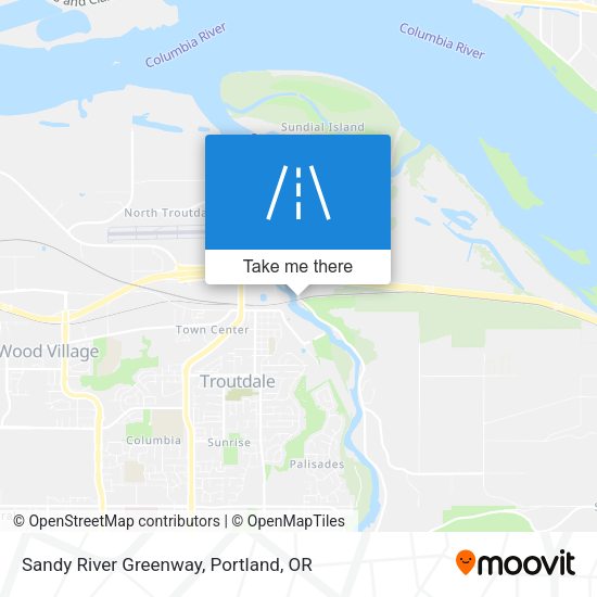 Mapa de Sandy River Greenway