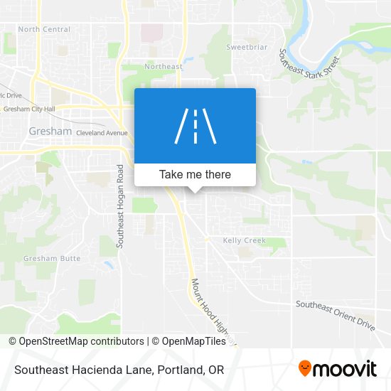 Southeast Hacienda Lane map