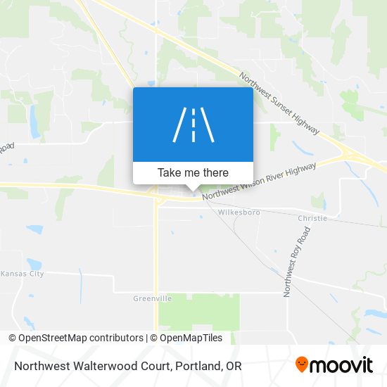 Northwest Walterwood Court map