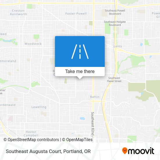 Southeast Augusta Court map