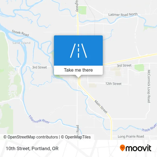 10th Street map