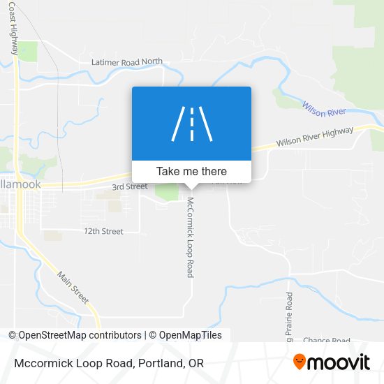 Mccormick Loop Road map