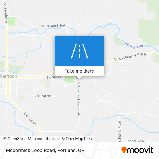 Mccormick Loop Road map