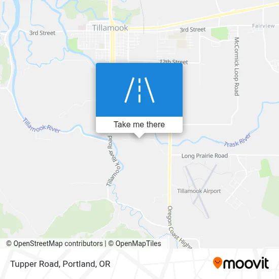 Tupper Road map