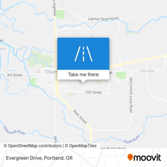 Evergreen Drive map