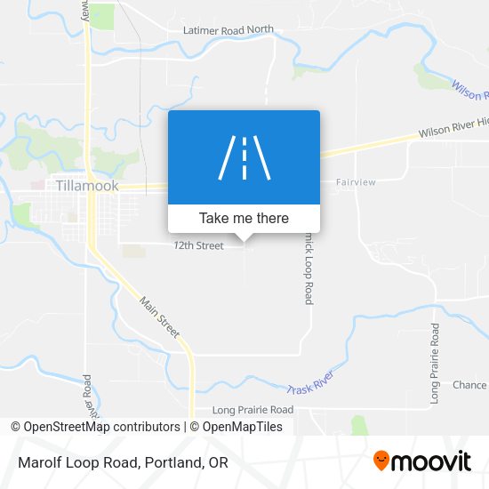 Mapa de Marolf Loop Road