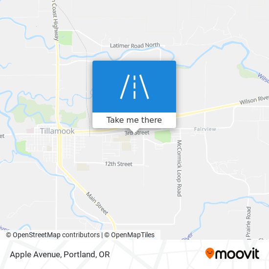 Apple Avenue map