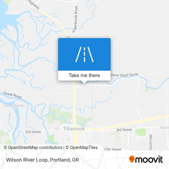 Wilson River Loop map