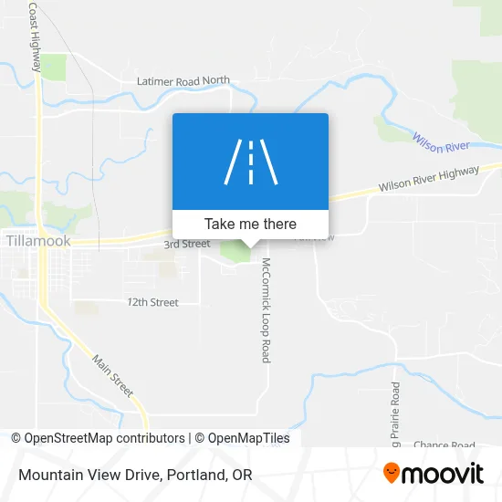 Mountain View Drive map