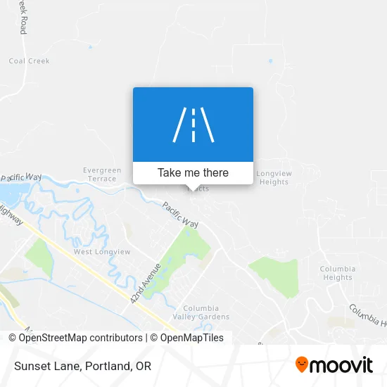 Sunset Lane map