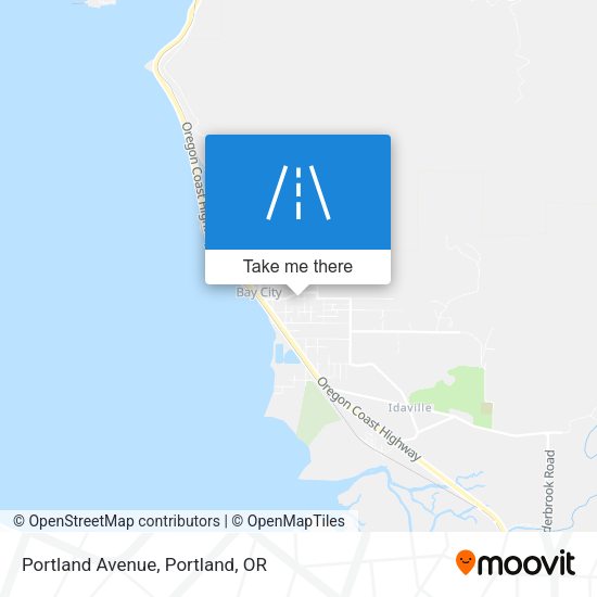 Mapa de Portland Avenue