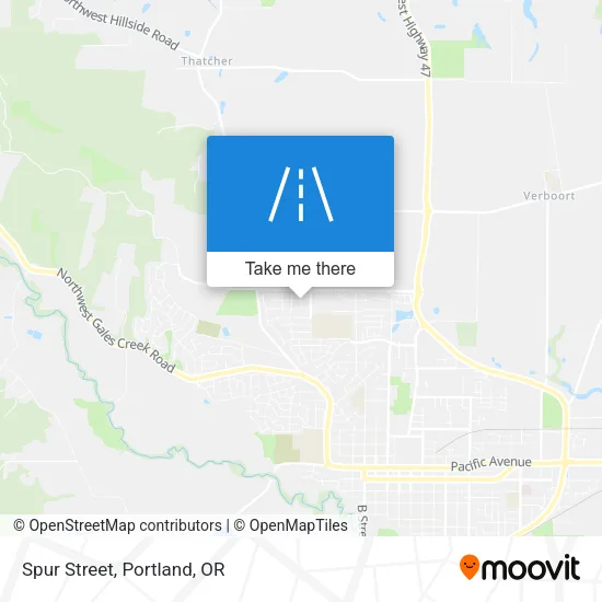 Spur Street map