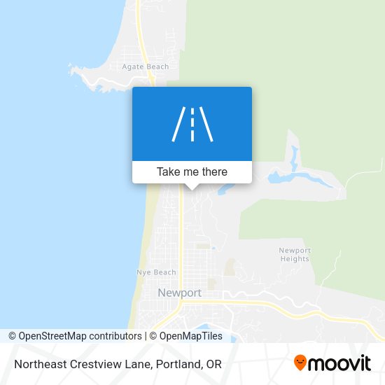 Northeast Crestview Lane map