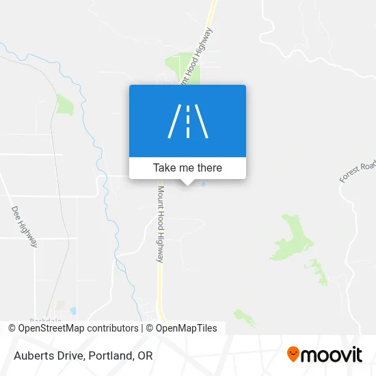 Auberts Drive map