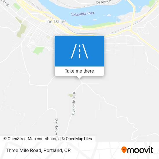 Three Mile Road map