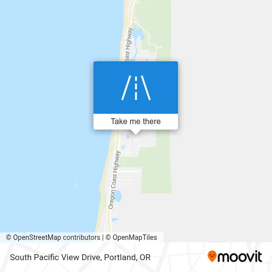 South Pacific View Drive map