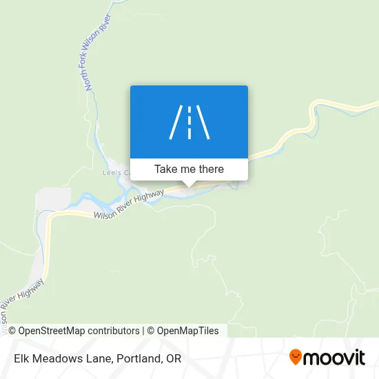 Elk Meadows Lane map
