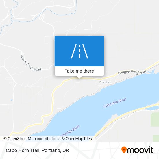 Mapa de Cape Horn Trail