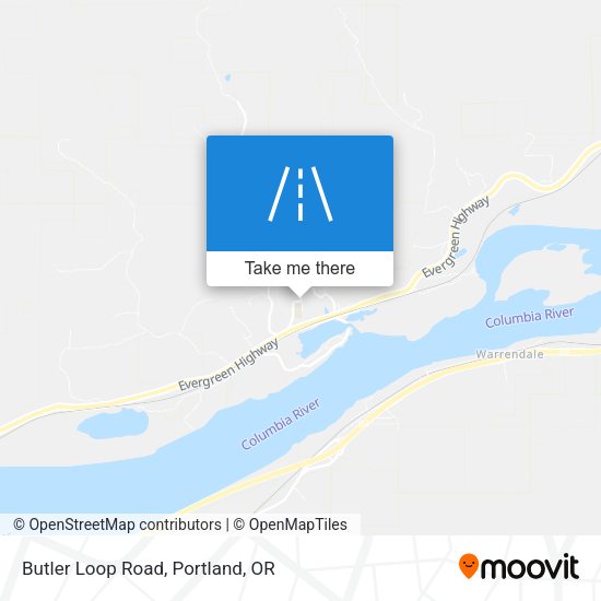 Mapa de Butler Loop Road