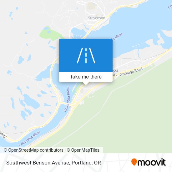 Southwest Benson Avenue map