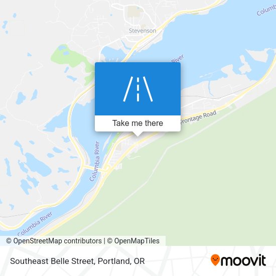 Southeast Belle Street map