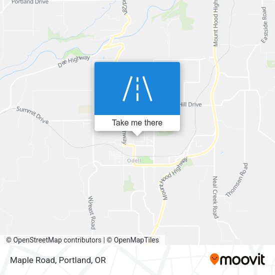 Mapa de Maple Road