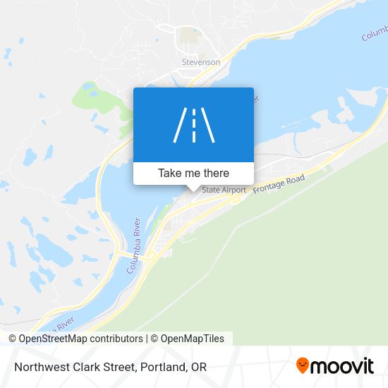 Northwest Clark Street map
