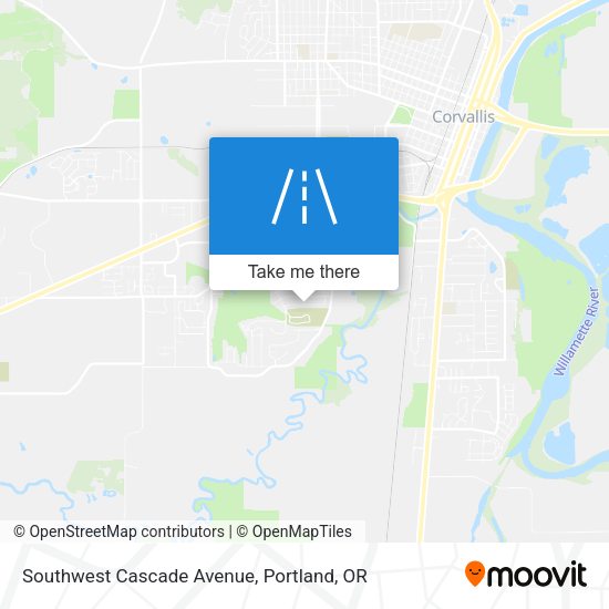 Mapa de Southwest Cascade Avenue