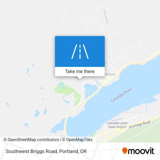 Southwest Briggs Road map