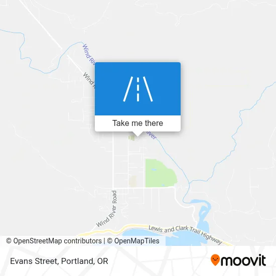 Evans Street map