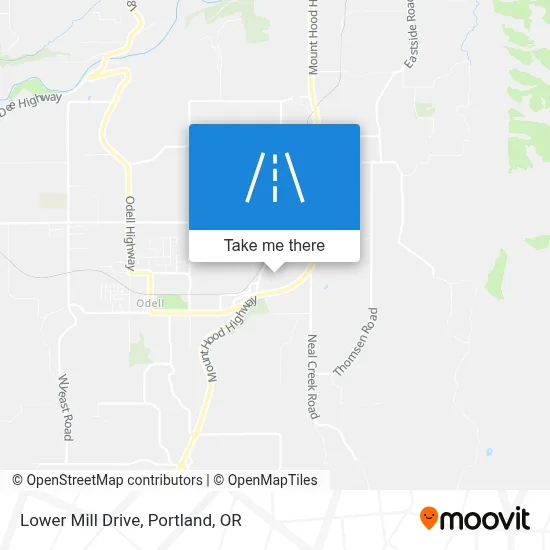 Lower Mill Drive map