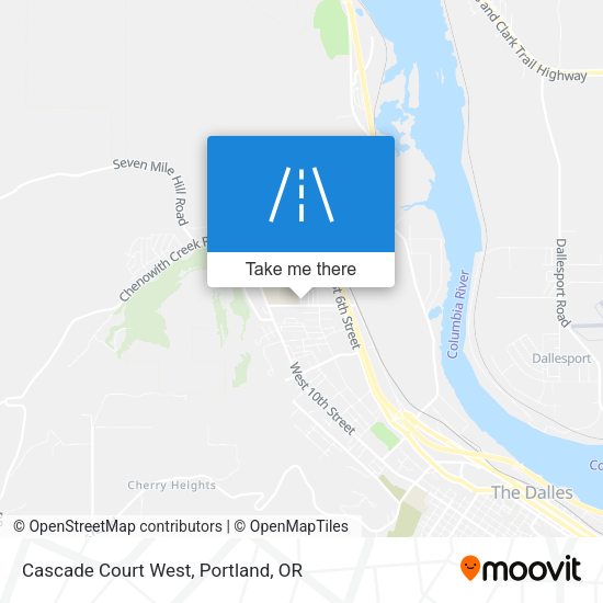 Mapa de Cascade Court West