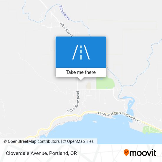 Mapa de Cloverdale Avenue