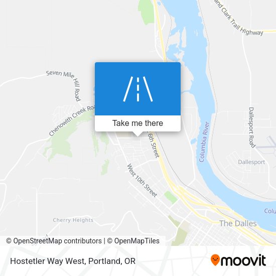 Hostetler Way West map