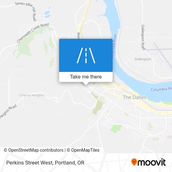 Perkins Street West map