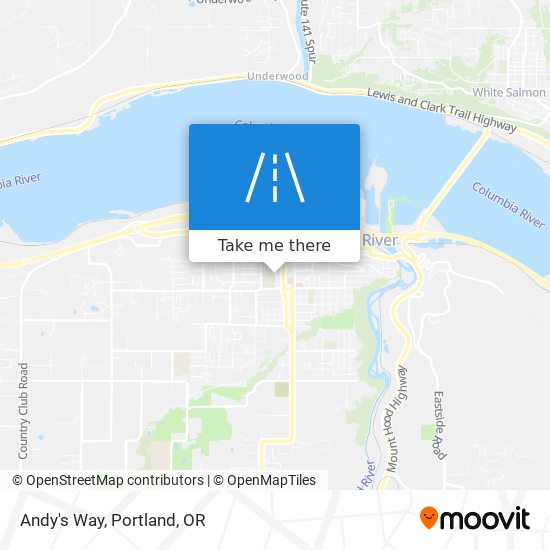 Andy's Way map