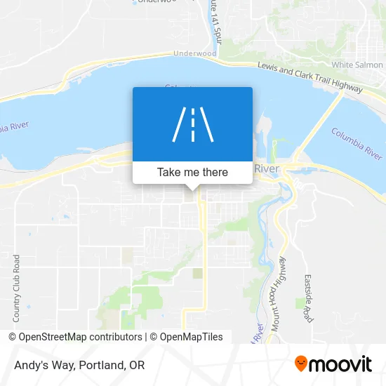 Andy's Way map