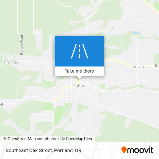Southeast Oak Street map