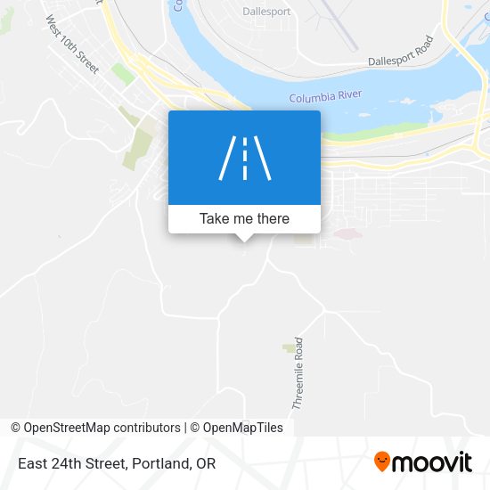 Mapa de East 24th Street
